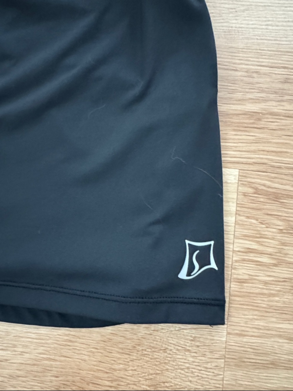 SkirtSports Black Skort with Bright Pink Upper Back Lining - Picture 2 of 7